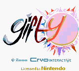 Gifty title screen for GameBoy Color